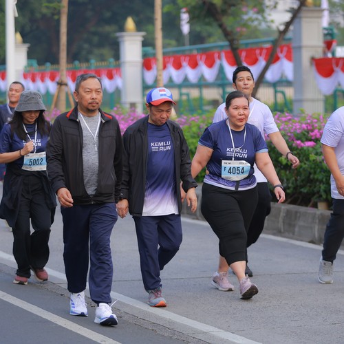 Race photo from KEMLU RUN 2026