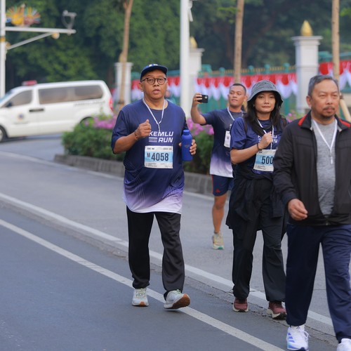 Race photo from KEMLU RUN 2026