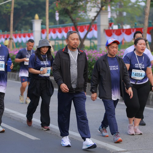 Race photo from KEMLU RUN 2026