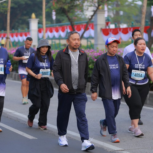Race photo from KEMLU RUN 2026
