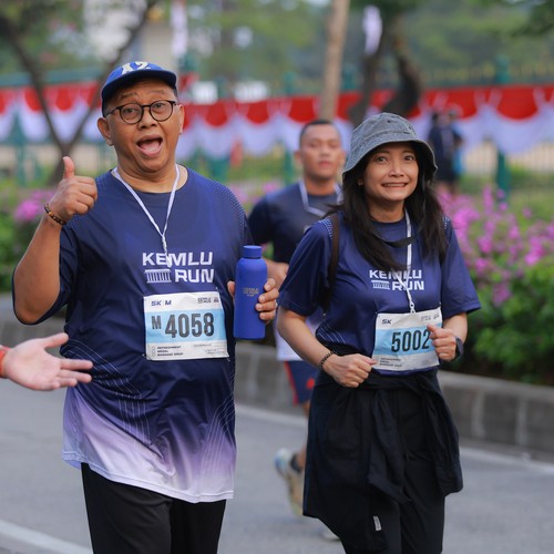 Race photo from KEMLU RUN 2026