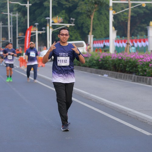 Race photo from KEMLU RUN 2026