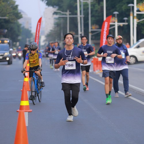 Race photo from KEMLU RUN 2026