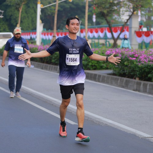 Race photo from KEMLU RUN 2026