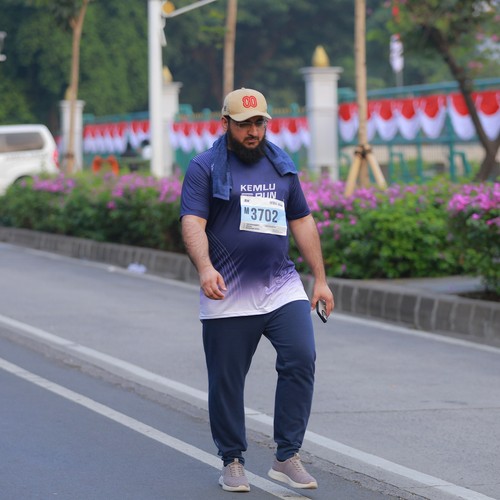 Race photo from KEMLU RUN 2026