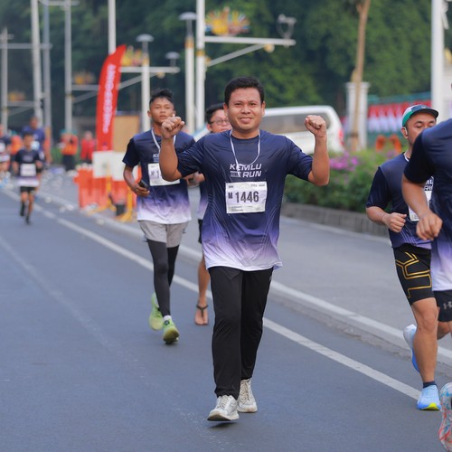 Race photo from KEMLU RUN 2026