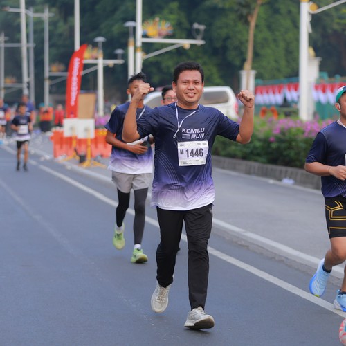 Race photo from KEMLU RUN 2026