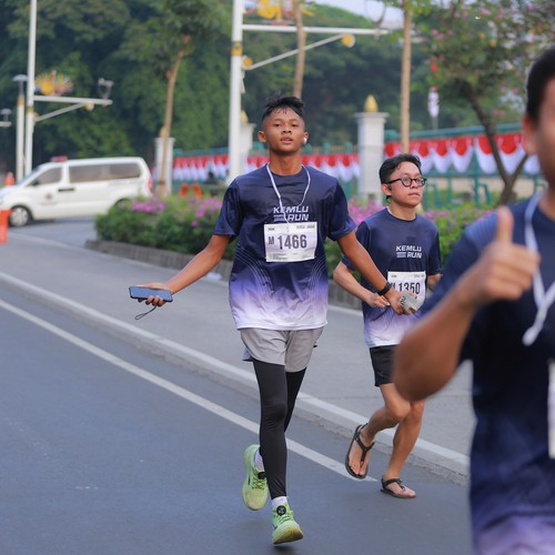 Race photo from KEMLU RUN 2026