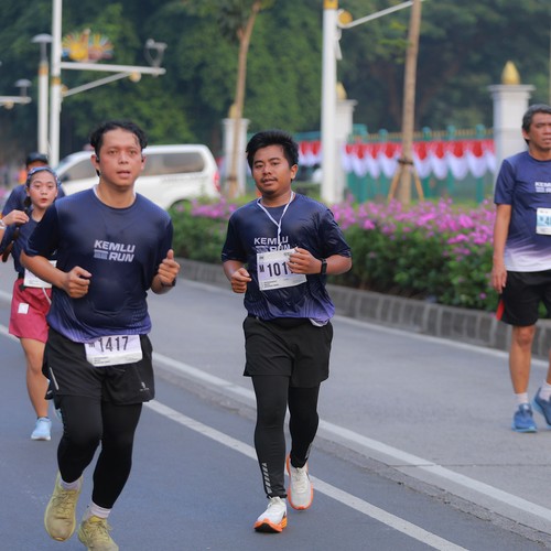 Race photo from KEMLU RUN 2026