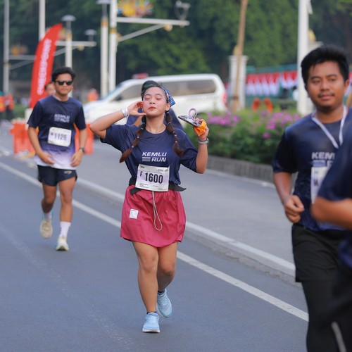 Race photo from KEMLU RUN 2026