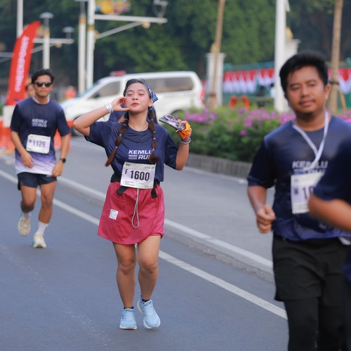 Race photo from KEMLU RUN 2026