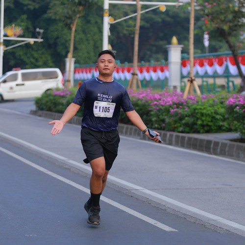 Race photo from KEMLU RUN 2026