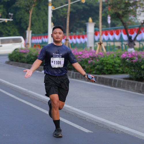 Race photo from KEMLU RUN 2026