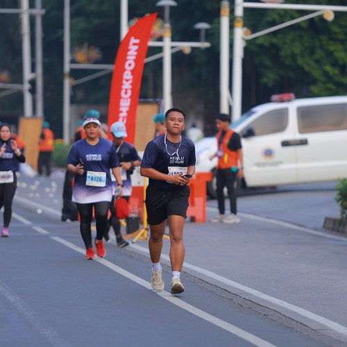 Race photo from KEMLU RUN 2026
