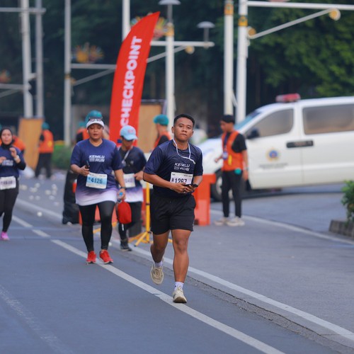 Race photo from KEMLU RUN 2026