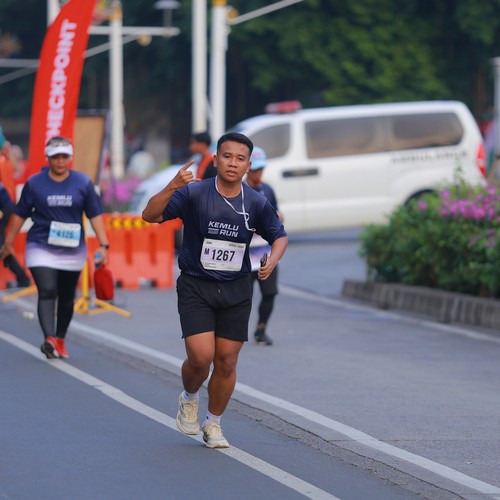 Race photo from KEMLU RUN 2026