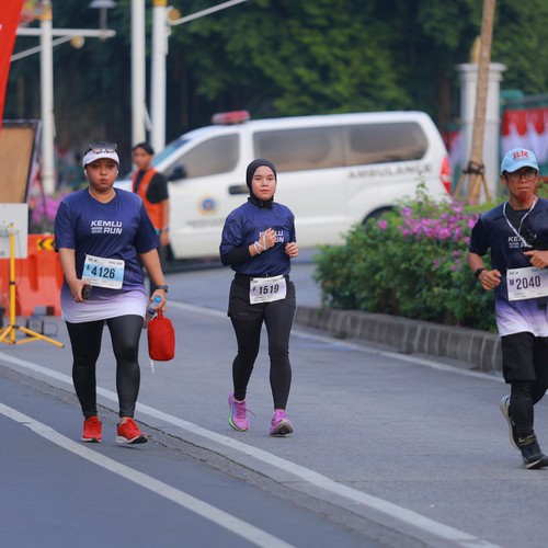 Race photo from KEMLU RUN 2026