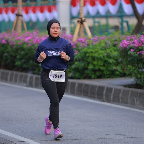 Race photo from KEMLU RUN 2026