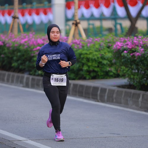 Race photo from KEMLU RUN 2026