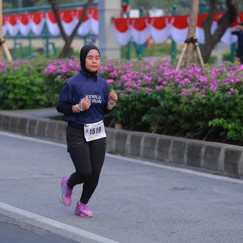 Race photo from KEMLU RUN 2026