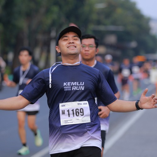 Race photo from KEMLU RUN 2026
