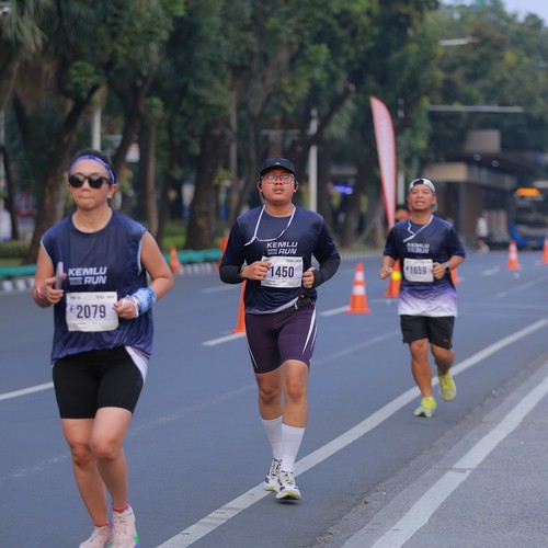 Race photo from KEMLU RUN 2026