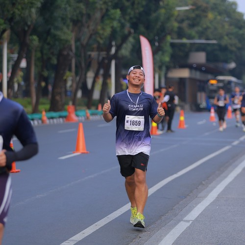 Race photo from KEMLU RUN 2026