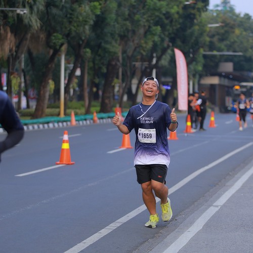 Race photo from KEMLU RUN 2026