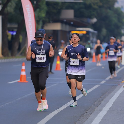 Race photo from KEMLU RUN 2026