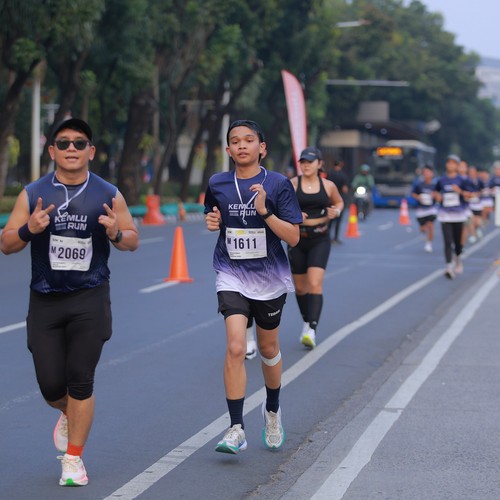 Race photo from KEMLU RUN 2026
