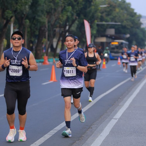 Race photo from KEMLU RUN 2026