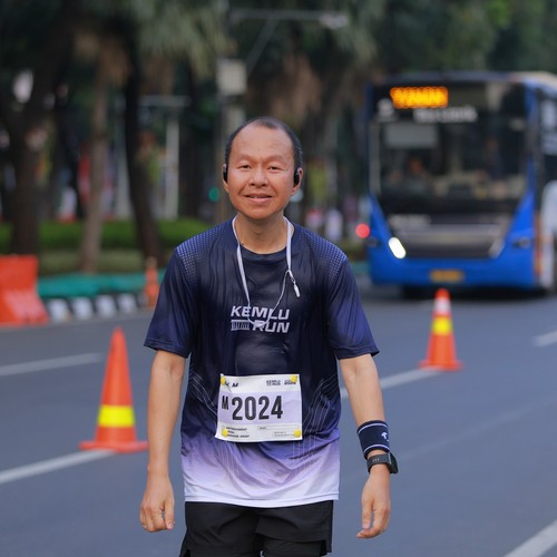 Race photo from KEMLU RUN 2026