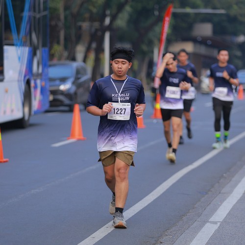 Race photo from KEMLU RUN 2026