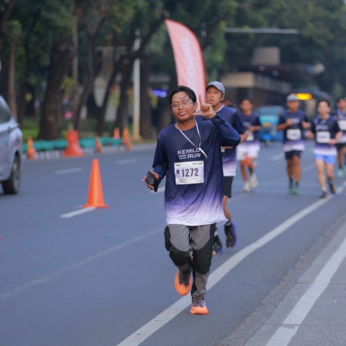 Race photo from KEMLU RUN 2026