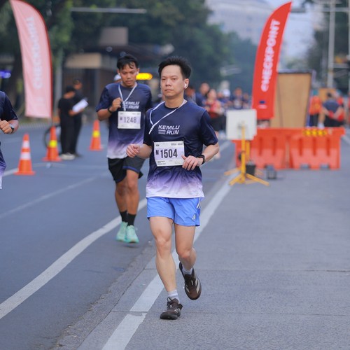 Race photo from KEMLU RUN 2026