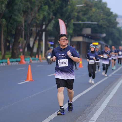 Race photo from KEMLU RUN 2026