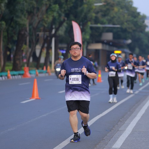 Race photo from KEMLU RUN 2026