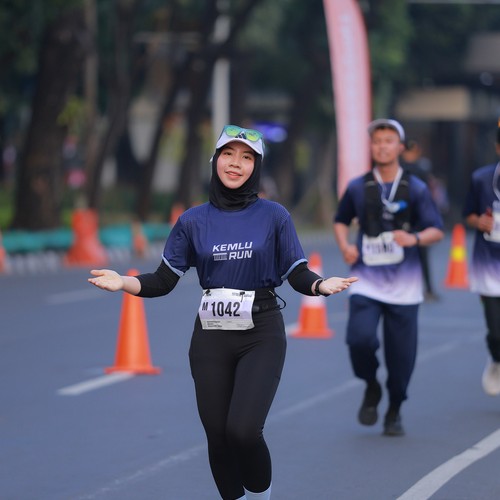 Race photo from KEMLU RUN 2026