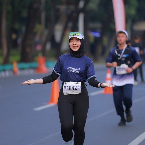 Race photo from KEMLU RUN 2026