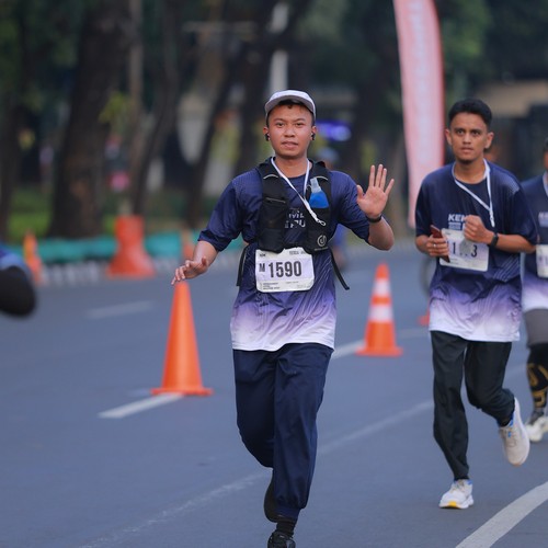 Race photo from KEMLU RUN 2026