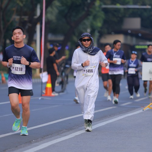 Race photo from KEMLU RUN 2026