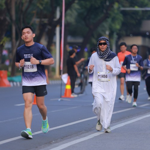 Race photo from KEMLU RUN 2026