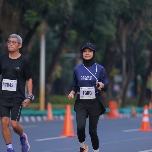Race photo from KEMLU RUN 2026