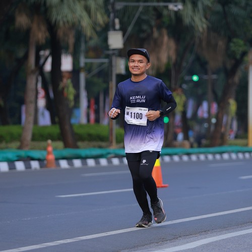 Race photo from KEMLU RUN 2026