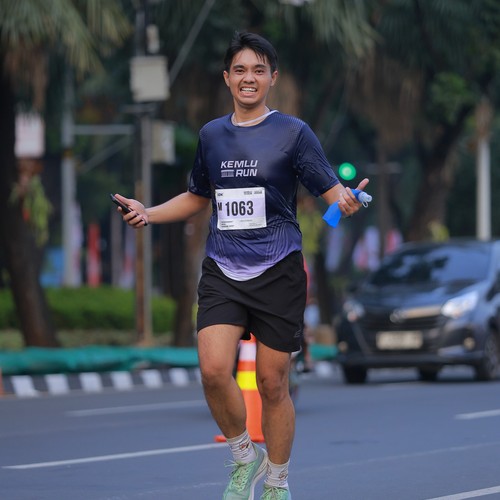 Race photo from KEMLU RUN 2026