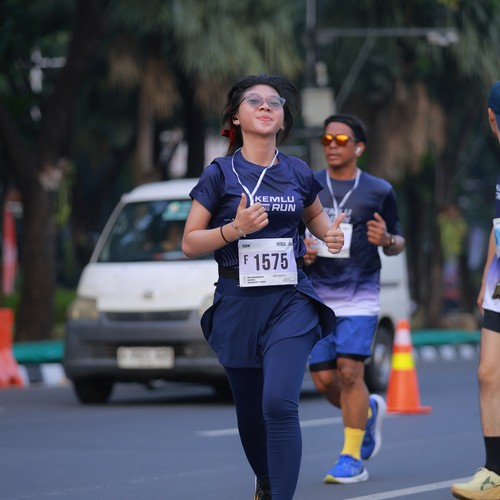 Race photo from KEMLU RUN 2026