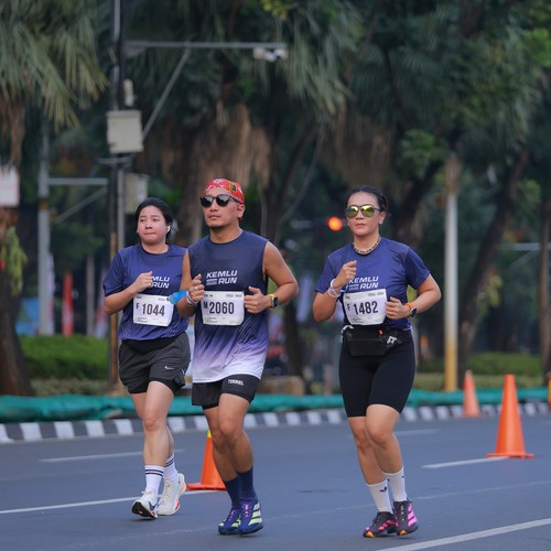 Race photo from KEMLU RUN 2026