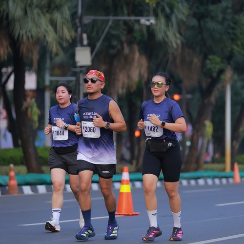Race photo from KEMLU RUN 2026