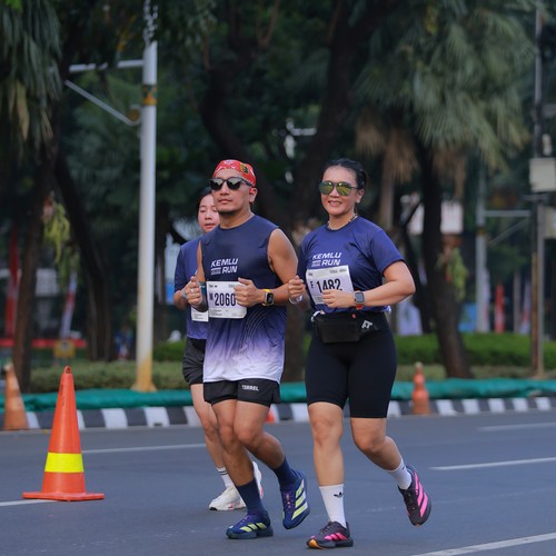 Race photo from KEMLU RUN 2026