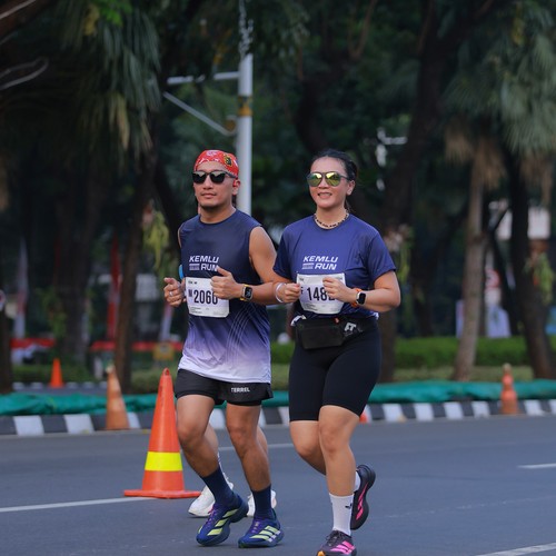 Race photo from KEMLU RUN 2026